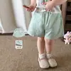 Ropa para Niños Zhe Li Pantalones de Niña Verano Estilo Delgado 2026 Modernos Casuales Pantalones Anchos para Niños Pantalones Cortos de Bebé Clase A