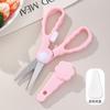 Tijeras de Cocina Personalizadas, Tijeras Domésticas de Acero Inoxidable para Suplementos Alimenticios que Pueden Cortar Carne y Verduras, Tijeras para Alimentos para que los Niños Coman y Lleven, Portátiles