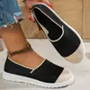 Zapatos de tela flyknit transpirables de corte bajo con bloques de color nuevos transfronterizos para mujer, huecos, suela suave, ligeros, talla grande, mocasines, wish source