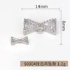 Botón de Circonita de Alta Gama Botón Mini de Lazo Botón Decorativo para Ropa de Alta Gama Accesorios de Botón de Diamante Botón Cosido a Mano