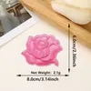 Parches de Tela Bordados con Diseños de Rosas, Material con Purpurina, Parches Bordados para Bolsos, Parches Decorativos de Tela Termoadhesivos Sin Coser al por Mayor