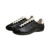 [Versão em Couro Macio] Sapatilhas de Treino de Ballet Femininas 2025 Novas Sapatos Forrest Gump com Aumento Interno de Altura Sapatos Casuais Planos Retrô