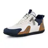 Nuevos Zapatos de Caña Alta para Hombre, Zapatos Deportivos Casuales de Primavera y Otoño para Hombre, Zapatos de Cuero Resistentes al Desgaste y Cómodos, Zapatos Ligeros con Cremallera, Tenis de Moda