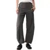 Pantalones de viaje para mujer más vendidos transfronterizos, con cintura elástica holgada, diseño de pierna curva, estilo de pierna ancha, bolsillos casuales y longitud recortada