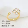 Accesorios para Set de Perlas DIY Nuevos de Lujo Versátiles Geométricos Pendientes de Circonita Cúbica Ajustes para Colgante Anillo Venta al por Mayor