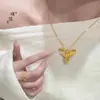 Puzuo Jindian Mismo Sha Jin Río del Amor Reloj Colgante de Ángel Collar Femenino Guardián Diosa de la Oración Alas Cadena de Clavícula