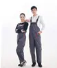 Overol de una pieza con tirantes, bordado, adecuado para todas las estaciones, ropa de alto rendimiento, reparación de automóviles, ropa de trabajo de mantenimiento, protección laboral duradera