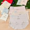 40-62,5kg Rayon Macio e Amigável à Pele Calcinhas Triângulo Respiráveis para Meninas, Estilo Japonês Respirável e Amigável à Pele