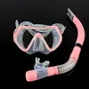 Máscara de campo de visão amplo óculos de mergulho terno para snorkeling Sanbao à prova d'água tubo de respiração semi-seco fabricantes de equipamentos atacado