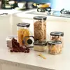 Latas de Almacenamiento, Cajas de Almacenamiento de Alimentos, Latas Selladas de Cocina, Latas de Plástico para Almacenamiento de Alimentos Secos para el Hogar, Latas de Almacenamiento de Granos