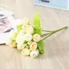 Flor Artificial Greenpu Brote de Estrella Brote de Rosa Boda Novia Sosteniendo Ramo Hogar Mini Rosa Al por Mayor