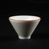 Taza de Degustación de Té Horno Ru Taza Individual de Porcelana Ru Taza Maestra de Cerámica Taza de Té Apertura Juego de Té Kung Fu Taza de Té Taza Personal