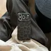Funda para teléfono Ins Otoño e Invierno Estampado de Leopardo Verde Ámbar 17Promax 15Pro Adecuada para Apple 16Promax14Pro
