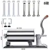 Máquina para embutir salchichas de acero inoxidable para uso transfronterizo, máquina para rellenar salchichas, máquina para embutir salchichas artesanal, máquina para embutir salchichas doméstica de gran capacidad.