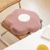 Alfombrilla para Silla Margarita Cojín de Felpa Imitación Conejo Cojín de Espuma Viscoelástica Cojín de Silla Flor Cojín Gordo Huevo Escalfado ins