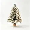 Árvore de Natal PVC Flocada Árvore de Natal Natal 30/45/60cm Mini Árvore Cena de Flocos de Neve Árvore Queda de Neve Árvore