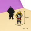 One Piece Accesorios DIY Dibujos Animados Japoneses Aleación Gota Collar Colgante Llavero Colgante Luffy