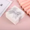 Caja de Joyería con Lazo y Tapa, Caja de Embalaje para Regalo, Caja para Anillo, Pendientes, Collar, Colgante, Caja de Joyería, Caja de Regalo