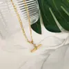 Accesorios de Moda de Alta Gama para Mujer, Colgantes de Acero Inoxidable, Collares Personalizados, Estilo Lujo Ligero, Joyería de Nicho, Disponibles en Stock