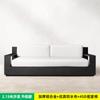 Sofá nórdico de aleación de aluminio para exteriores, para ocio, resistente al agua y al sol, con combinación de muebles metálicos.