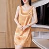 Vestido exterior con tirantes para mujer 2025 Primavera y Verano Nuevo Estilo Falda interior Chaleco de base sin mangas de acetato de alta gama