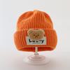 Touca de bebê inverno fofa touca de lã para recém-nascido outono e inverno quente para meninos e meninas touca de tricô cabelo de geração