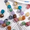 Pulsera de Acrílico con Forma Especial de Dos Colores Estilo Chino, Perforada Grande, Nube, Imitación de Jade, Accesorios para Ropa, Accesorios para Joyería DIY
