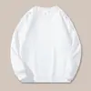 Sudadera de otoño e invierno para hombre, corte holgado, cuello redondo, sin capucha, manga larga, top versátil de moda, chaqueta sin capucha