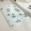 Alfombra de baño simple flocada, alfombra de cabecera de cachemir sintético, felpudo para el suelo del hogar, felpudo resistente a la suciedad para la entrada, felpudo para el recibidor del hogar