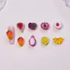 Celebridade da internet estilo popular acessórios para nail art de frutas fatiadas simulação pequenos acessórios de resina presilha de cabelo diy decoração de unha banana