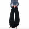 Jeans Anchos de Diseño Lavado Retro Americano Color Naranja Infantil para Mujer, Sueltos, Ajustados, Modernos, Casuales y Versátiles de Longitud Completa