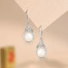 Original Wing Pearl Ear Hook 925 Sterling Silver French Style Chanel Brincos Simples Elegante Ins Style Advanced Brincos