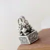 Nafuge joyería de plata al por mayor étnica clásica plata de ley 925 colgante colgante de plata envejecida colgante de plata no convencional para hombre