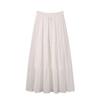 Falda Larga de Gasa para Mujer Talla Grande 100kg, Cintura Alta, Dobladillo Ancho, Modelo 2172