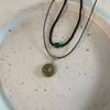 Colar Circular Dupla Camada Estilo Étnico Vintage Atacado, Acessórios de Corrente para Clavícula com Pingente Tendência de Luxo Leve de Segunda Mão para Mulheres