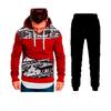 Nuevo otoño comercio exterior moda para hombre Navidad cervatillo con capucha manga larga ajuste entallado traje de suéter