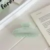 Material de PC Novo Clip de Cabelo Meio Redondo de Gel para o Verão com Acabamento de Alta Qualidade, Elegante Presilha Tubarão para Grande Volume de Cabelo, Grampo de Cabelo