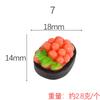 Brinquedo de Comida em Miniatura Série Sushi Acessórios de Resina DIY Enfeites Realistas Brinquedos de Faz de Conta Ímãs de Geladeira Materiais de Artesanato