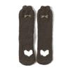 Calcetines al por mayor Algodón Wood Cong otoño e invierno Nuevo para damas forro polar coral para pies Love Plus terciopelo calcetines cálidos para piso