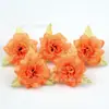 Flor de seda de simulación flor de tela de seda cabeza de rosa 20 colores hecho a mano DIY corona horquilla paquete de material de flor decoración de caja de regalo