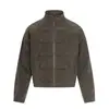Hebilla de Avión de Diseño Vintage Chaqueta de Trabajo Desgastada para Hombres y Mujeres, Chaqueta Corta Ancha Lavada Nueva para la Primavera de 2026