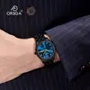 Relógio masculino ORSGA fashion business de diamante com calendário duplo, luminoso, à prova d'água, direto da fonte, relógio de quartzo para live cross-border