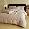 Conjunto de cama de luxo leve de alta qualidade, 60 fios, 100% algodão, jacquard em relevo, conjunto de quatro peças, conjunto de cama de três peças 4