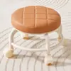 Nuevo Modelo de Taburete Giratorio con Ruedas Acrílicas para Uso Doméstico, Taburete Bajo con Ruedas para Sala de Estar, una Herramienta Práctica para Cuidar Niños, Taburete Móvil para Sentarse, Herramienta para Rellenar Costuras