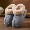 Zapatillas de Invierno para Mujer 2026 Estilo Nuevo de Algodón con Cubre-Talón, Forradas de Felpa, Cálidas, de Suela Gruesa, Antideslizantes, Adecuadas para Usar en Exteriores, Zapatos de Algodón para Nieve, Zapatos de Algodón Peludos