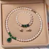 Collar de Perlas de Agua Dulce Naturales de Zhuji para Mujer Conjunto de Perlas Auténticas Cadena para Clavícula Regalo para Mamá Día de la Madre Venta al por Mayor