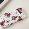 Bolso Transfronterizo de Nuevo Estilo para Mujer Cartera de Longitud Media con Estampado de Mariposas Estilo Coreano Bolso de Mano con Cremallera Única de Moda Sencillo