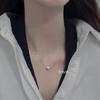 Colar de Pérolas Artificiais 2023 Novo Verão Feminino Xiaozhong Luxo Leve Estilo Frio Acessórios de Colar Elegante Corrente para Clavícula Prata de Lei