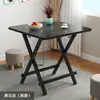 Mesa Dobrável Simples Mesa de Jantar para Casa de Aluguel Mesa de Jantar Portátil para Casa Mesa Redonda Barraca Exterior Mesa Quadrada Pequena
