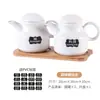 Pote de Cerâmica para Temperos Conjunto de Caixas para Temperos de Cozinha Mesa de Jantar Doméstica Garrafa de Molho de Soja Pote de Vinagre Restaurante Comercial Pote de Sal de Óleo de Pimenta